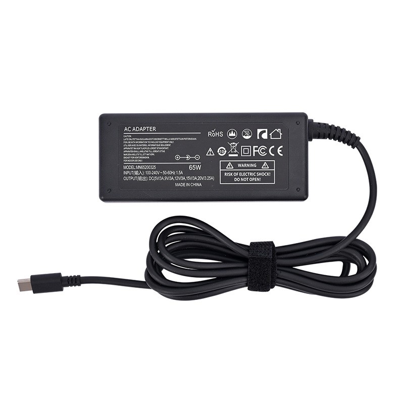 65W Type-c ラップトップ電源アダプター高速充電